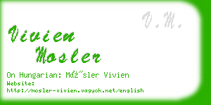 vivien mosler business card